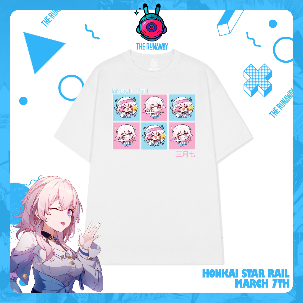 Áo phông Honkai Star Rail: March 7th cho Nam/ Nữ by The Runaway