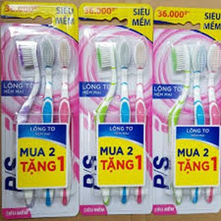 [Mua 2 Tặng 1] Bàn Chải Đánh Răng P/S Lông Tơ Siêu Mềm.