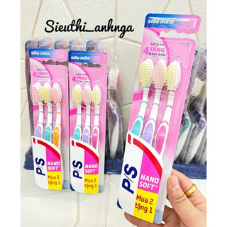 [Mua 2 Tặng 1] Bàn Chải Đánh Răng P/S Lông Tơ Siêu Mềm.