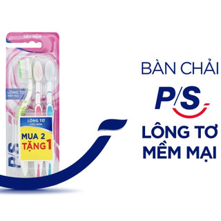 [Mua 2 Tặng 1] Bàn Chải Đánh Răng P/S Lông Tơ Siêu Mềm.