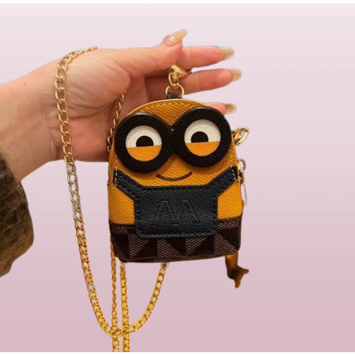 Túi đeo chéo túi móc khóa minion