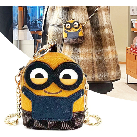 Túi đeo chéo túi móc khóa minion