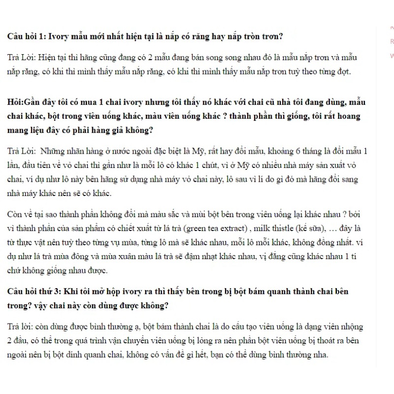 Viên Uống Trắng Da Ivory Caps Triple Strength Formula Glutathione 1500mg 60 Viên