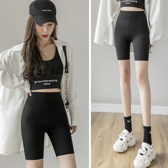 M115 - Quần Legging Ngố cạp cao gen bụng siêu  hack dáng