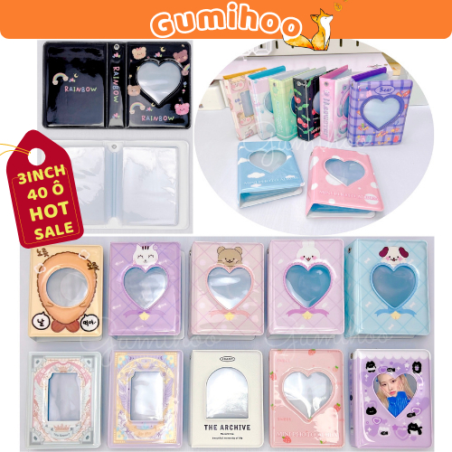 (50 Mẫu) Collect Book 3inch Album ảnh mini lưu trữ lomo card phong cách Hàn Quốc Gumihoo