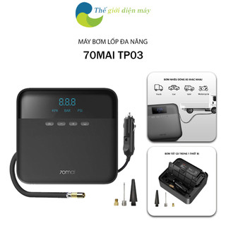 Máy bơm lốp xe ô tô mini tự động Xiaomi 70mai Midrive TP03 - Bảo hành 6 tháng - Shop Thế Giới Điện Máy