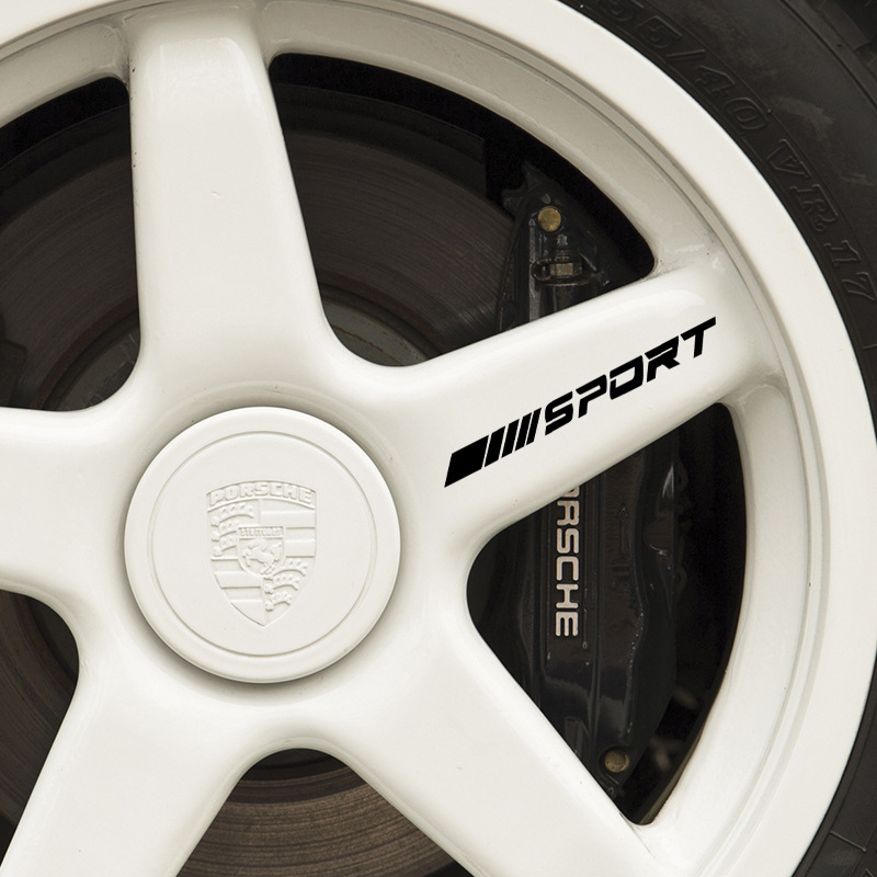 Bộ 4 tem sport dán xe máy xe ô tô