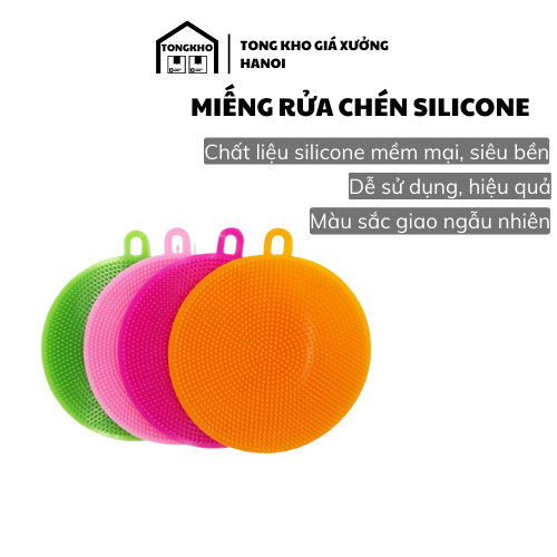 Miếng rửa chén silicon siêu sạch - Miếng Rửa Chén Silicon Bền Đẹp