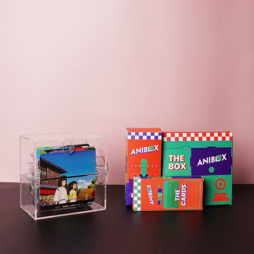 Hộp ảnh Anibox Spirited Away decor nhà cửa, trang trí bàn làm việc hộp xoay trưng bày 24 ảnh tùy ý - H1T10002