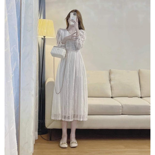 ĐẦM MAXI TAY DÀI NÚT BỌC