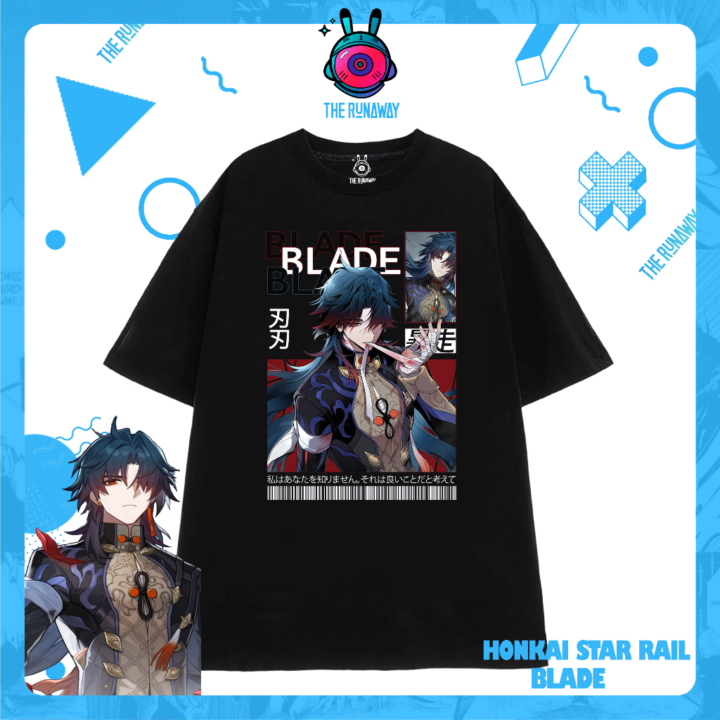Áo phông Honkai Star Rail: Blade cotton 100% cho Nam/ Nữ by The Runaway