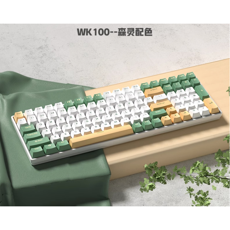 Kit Bàn Phím Cơ Custom Fullsize WK100 - Weikav - 3 mode - Led RGB - App