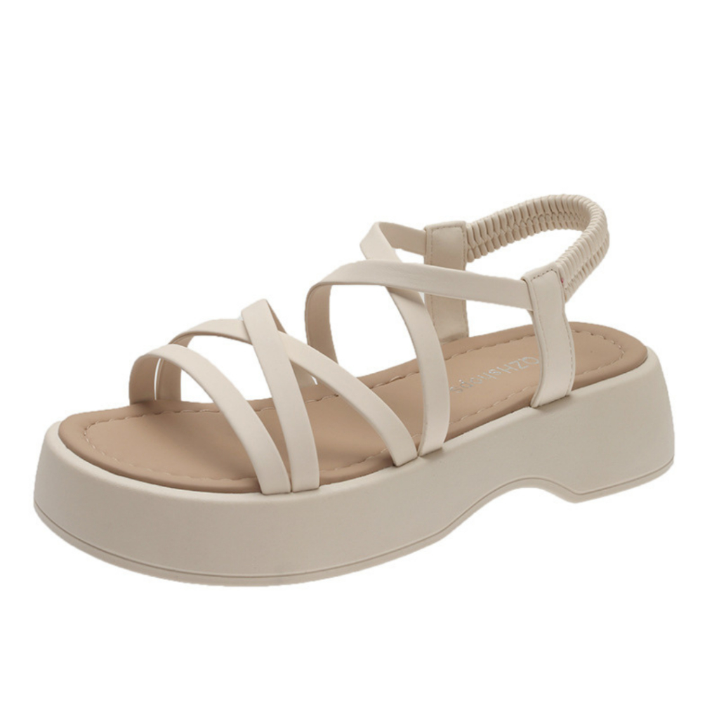 Dép Sandal Đế Cao 4cm LOẠI 1 FULL HỘP TÚI THƠM Sang Chảnh Chất Liệu Da Mềm Đi Êm Chân Siêu Xinh