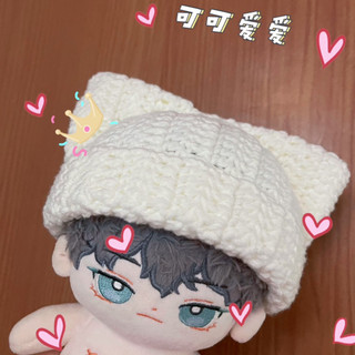 Mũ tai mèo cho doll 20cm