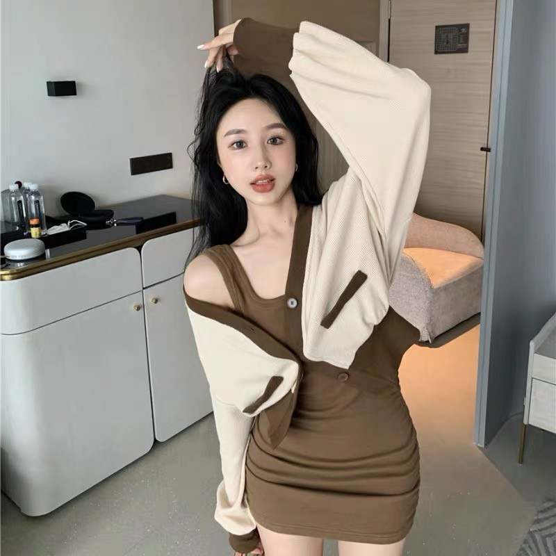Set váy len SUU phong cách cá tính, đồ nữ mùa thu xinh xắn