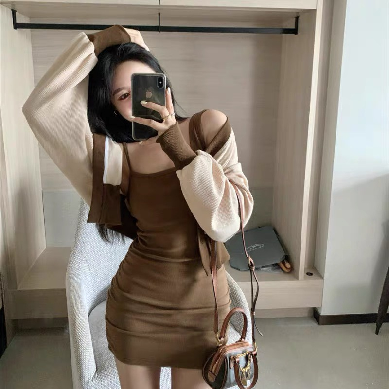 Set váy len SUU phong cách cá tính, đồ nữ mùa thu xinh xắn