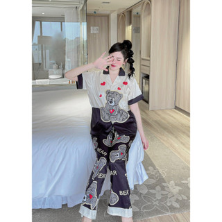 PYJAMA NỮ XƯỚC gấu tim - đồ bộ mặc nhà