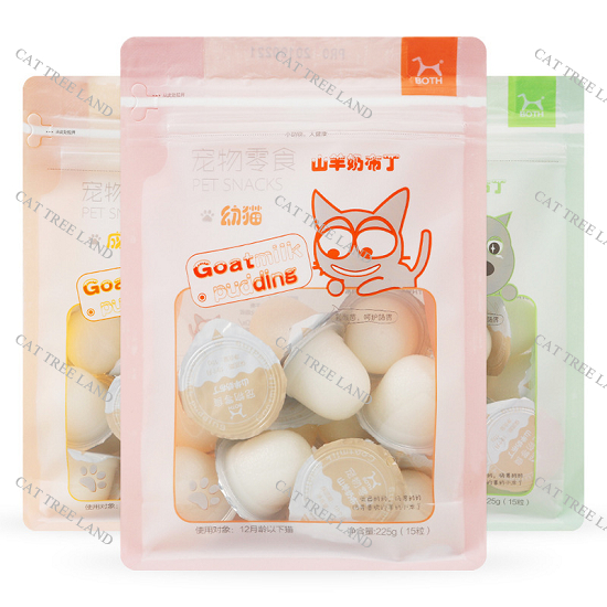 PUDDING SỮA DÊ CHÓ MÈO, SNACK THƯỞNG CHÓ MÈO - THỨC ĂN THÚ CƯNG