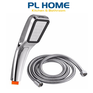 [FULL BỘ]Tay Sen Tắm Tăng Áp Cao Cấp.Vòi Sen Tắm inox kiểu vuông + gác sen và Dây sen