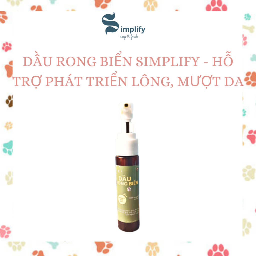 Dầu Rong Biển Simplify - Hỗ Trợ Phát Triển Mượt Lông Da