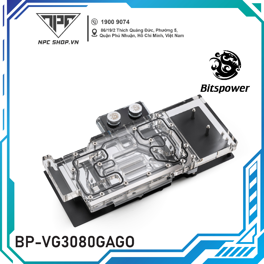 BITSPOWER CLASSIC VGA WATER BLOCK FOR GIGABYTE GEFORCE RTX 3080 GAMING OC 10G