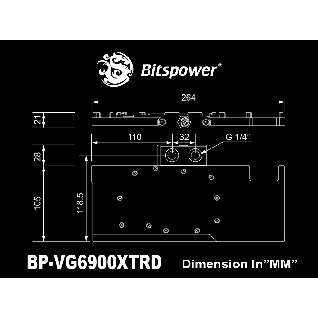 BITSPOWER CLASSIC VGA WATER BLOCK FOR AMD RADEON RX 6900 XT