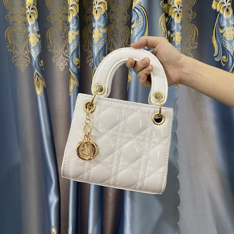 Túi xách nữ đẹp, túi đeo chéo đi chơi dáng hộp vuông sang chảnh, Giỏ DO lady vuông trần trám da bóng TX156