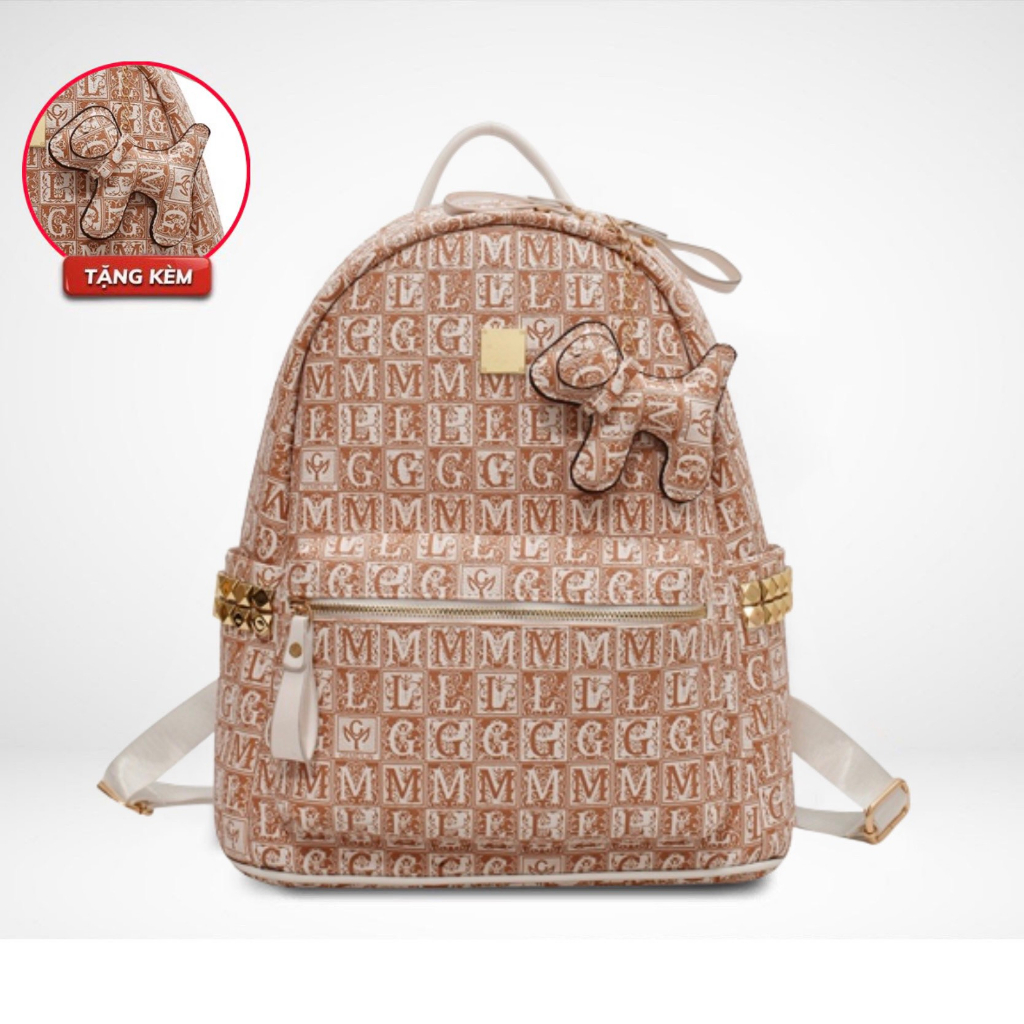 Balo Da Nam Nữ balo thời trang họa tiết GML Da PU chống thấm nước thời trang ulzzang đựng laptopp 15.6inchh