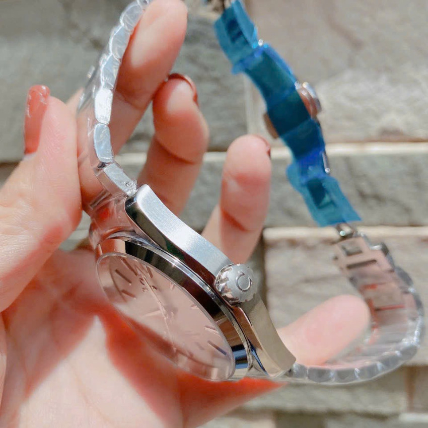 Đồng hồ nam dây kim loại đeo tay chống nước thời trang cao cấp 0mega size 41mm máy cơ Fullbox , vỏ thép không gỉ