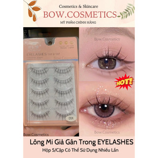  Hộp 5 Cặp Lông Mi Giả Gân Trong Siêu Tự Nhiên Mềm Nhẹ Nội Địa Trung Cực Hot (ẢNH THẬT SHOP CHỤP)