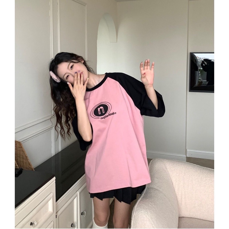 Áo Phông Nữ Baby tee chữ N chất cottong co dãn mặc siêu mát