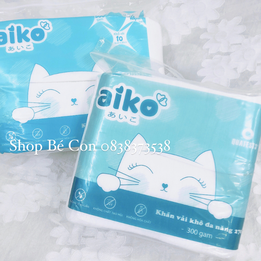 Khăn vải khô đa năng cao cấp Aiko 300gr/500gr