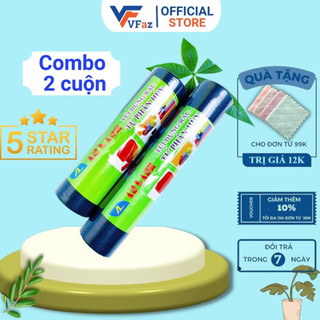 Túi đựng rác tự hủy sinh học An Lành Combo 2 cuộn màu đen bao đựng rác thải sinh hoạt 0.5kg VFaz Store