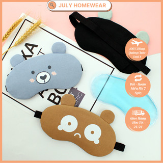Bịt Mắt Che Mắt Ngủ Hình Thú Cute Có Túi Gel Massage JULY HOMEWEAR