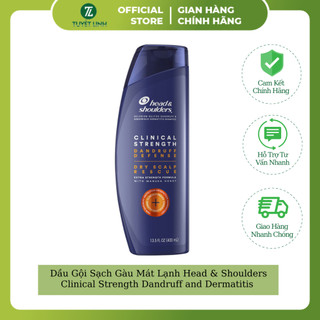 Dầu Gội Sạch Gàu Mát Lạnh Head & Shoulders Clinical Strength Dandruff and Dermatitis 400ml