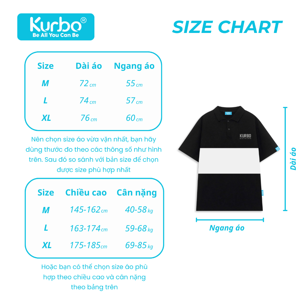 Áo Polo Local Brand Kurbo Unisex New Collection Premium Signature KP.001