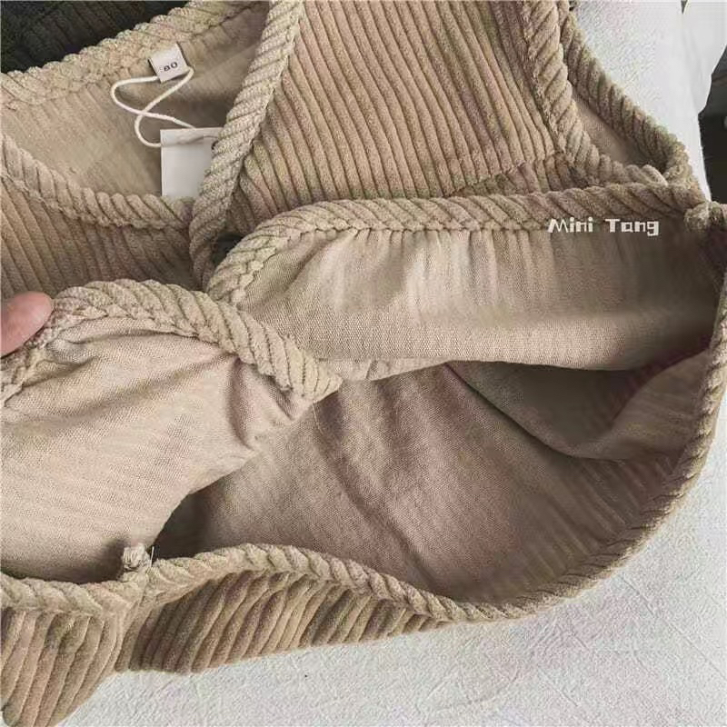 Áo gile nhung tăm bé trai bé gái phong cách Hàn Quốc