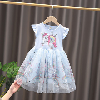 Đầm elsa pony bé gái