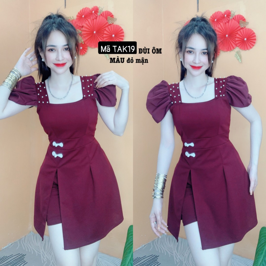 SÉT ĐẦM KÈM QUẦN ĐÙI ÔM-SIÊU DỄ THƯƠNG.TAK19