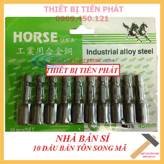 [GIÁ SỐC] 10 Đầu Siết Tôn 8x45mm Hãng Song Mã HORSE (Chính Hãng)