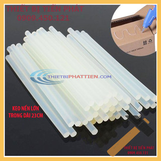 [CHÍNH HÃNG] COMBO 50 CÂY KEO NẾN - KEO SILICON TRONG SUỐT LOẠI NHỎ DÀI 28CM