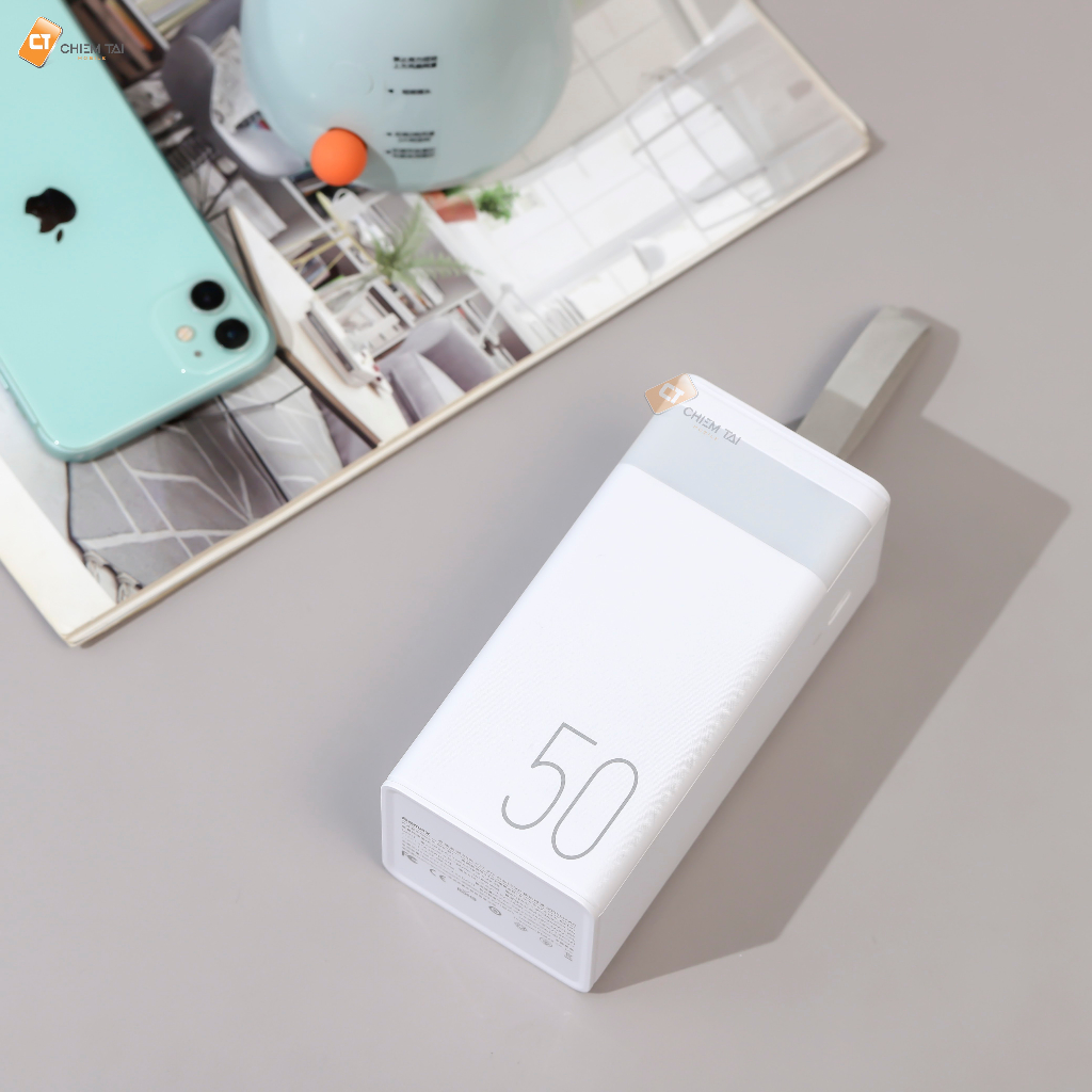 Pin sạc dự phòng tích hợp đèn LED 50000mAh 22.5W Remax RPP-321