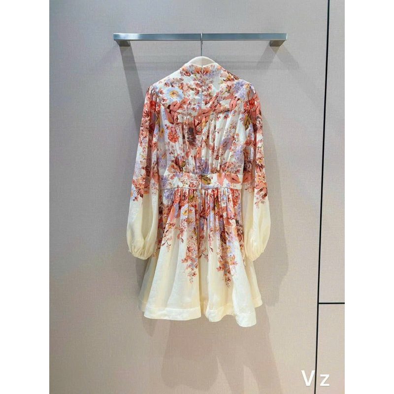 Váy hoa cổ V ZMM