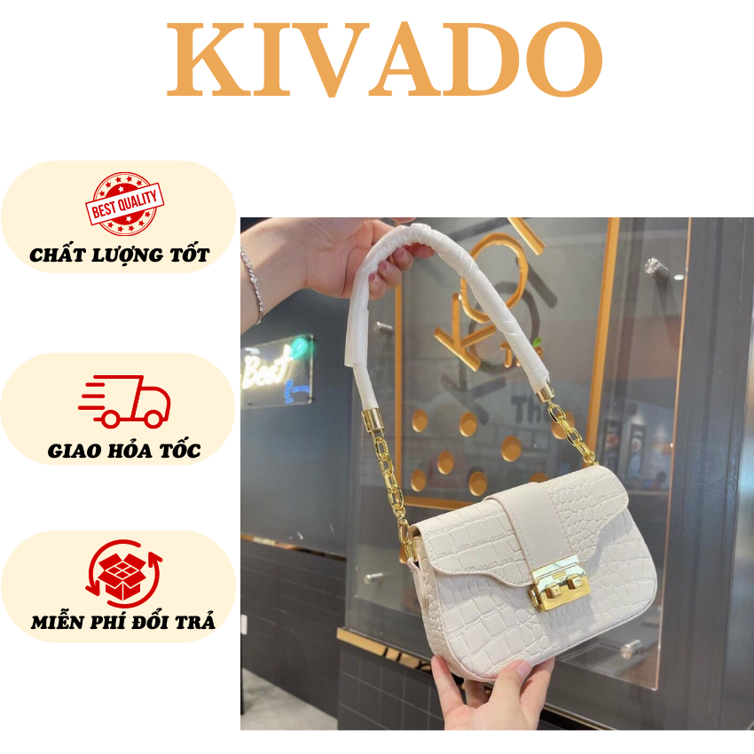 Túi Xách Nữ Đeo Vai Kẹp Nách Kèm Nơ Xinh Xắn Thời Trang