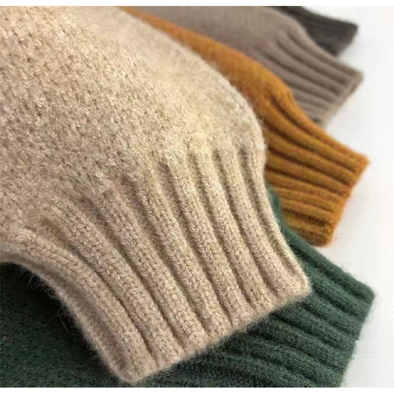 Áo len dài tay cho bé, áo len cổ tròn cho bé hãng Mtiny Queen