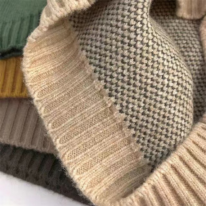 Áo len dài tay cho bé, áo len cổ tròn cho bé hãng Mtiny Queen