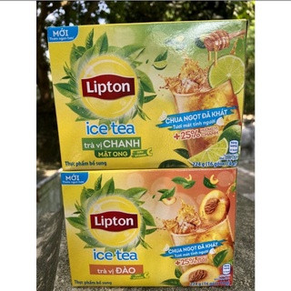 Trà lipton ice tea vị chanh, xoài, đào 224g