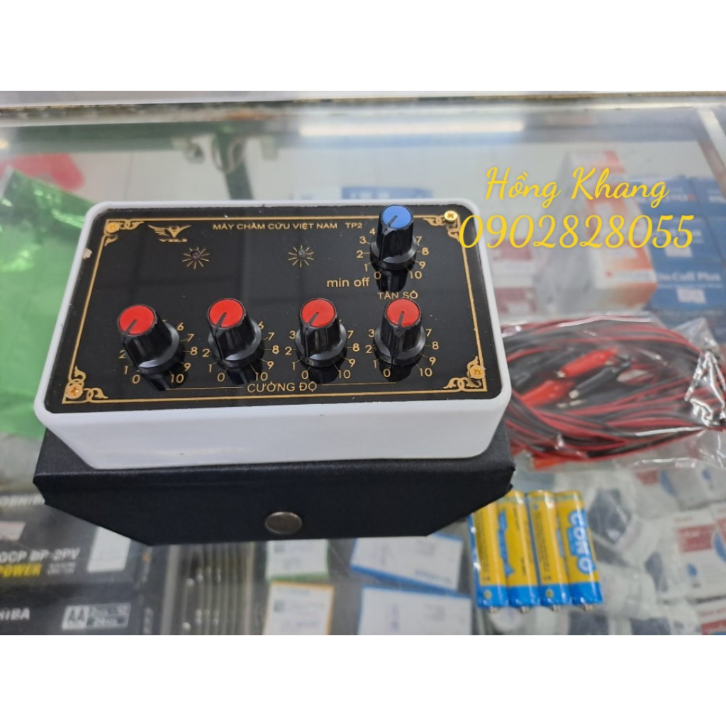 Máy châm cứu điện châm 16 kim đã tặng kèm 4 pin AA