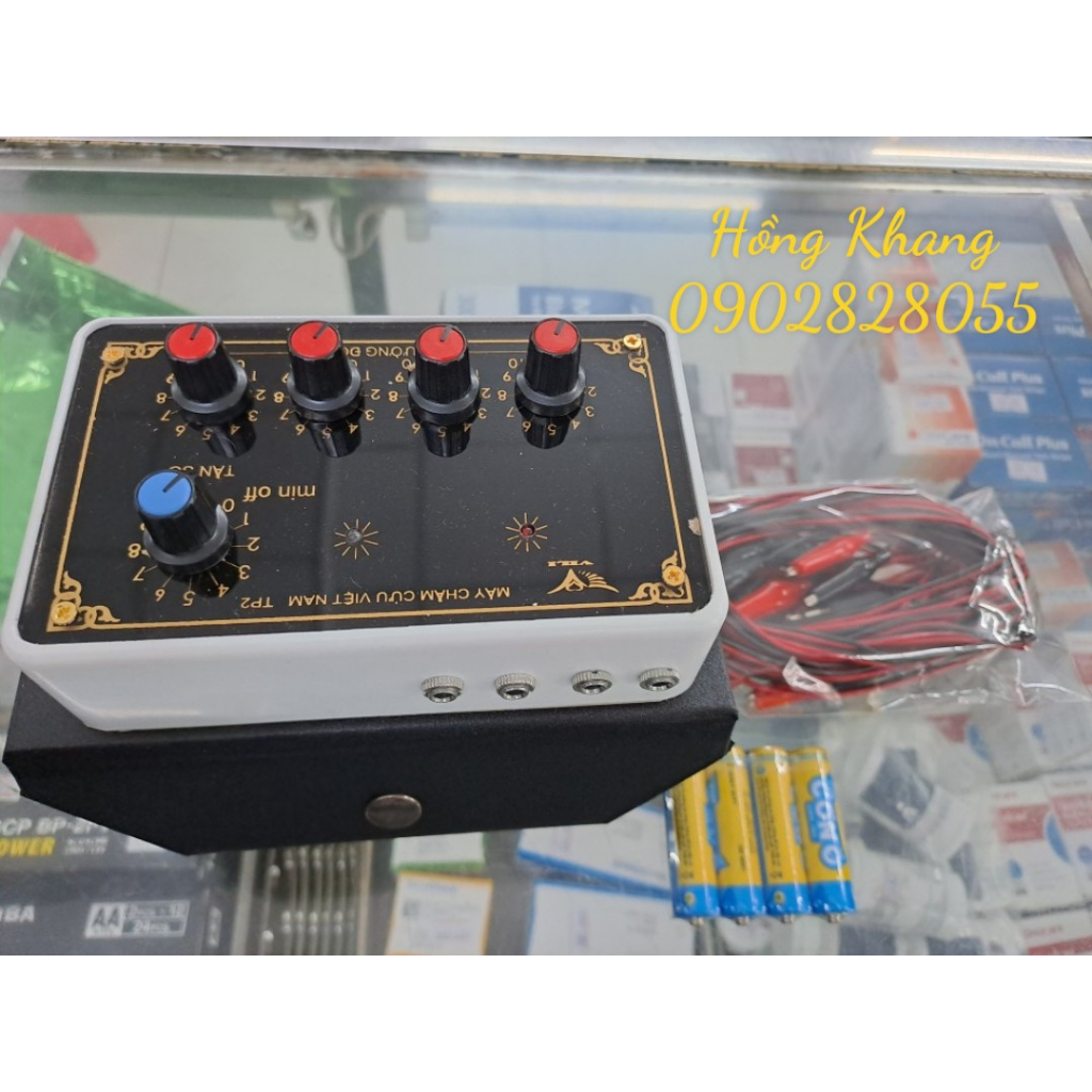 Máy châm cứu điện châm 16 kim đã tặng kèm 4 pin AA