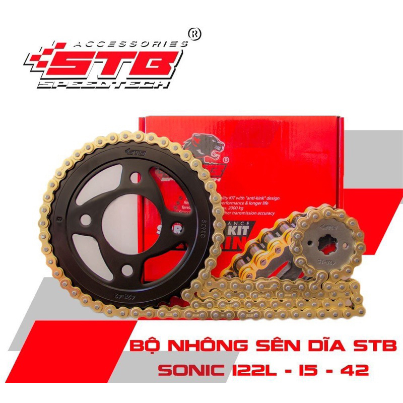 Nhông sên đĩa STB Exciter 135-150-155,Winner/WinnerX/Sonic,Raider/Satria, Si XC,FI, Dram, WaveRS